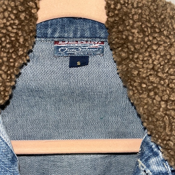 Vintage lambkin/wool denim vest - Picture 2 of 5